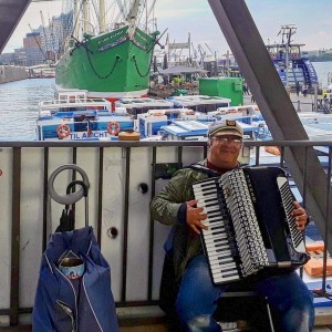 U přístavu Hamburg